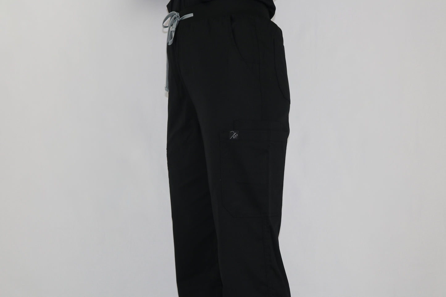 Black Velvet Scrub Pants Straight (Unisex)