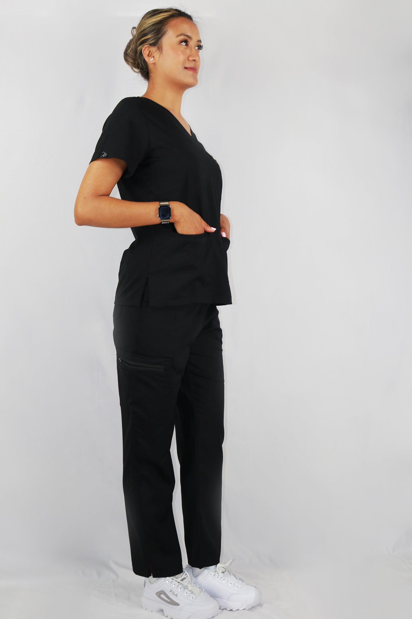 Black Velvet Scrub Set (Women)