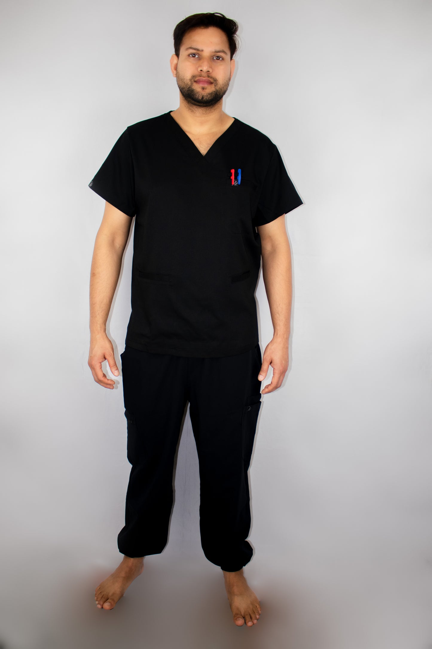 Black Velvet Scrub Set (Men)