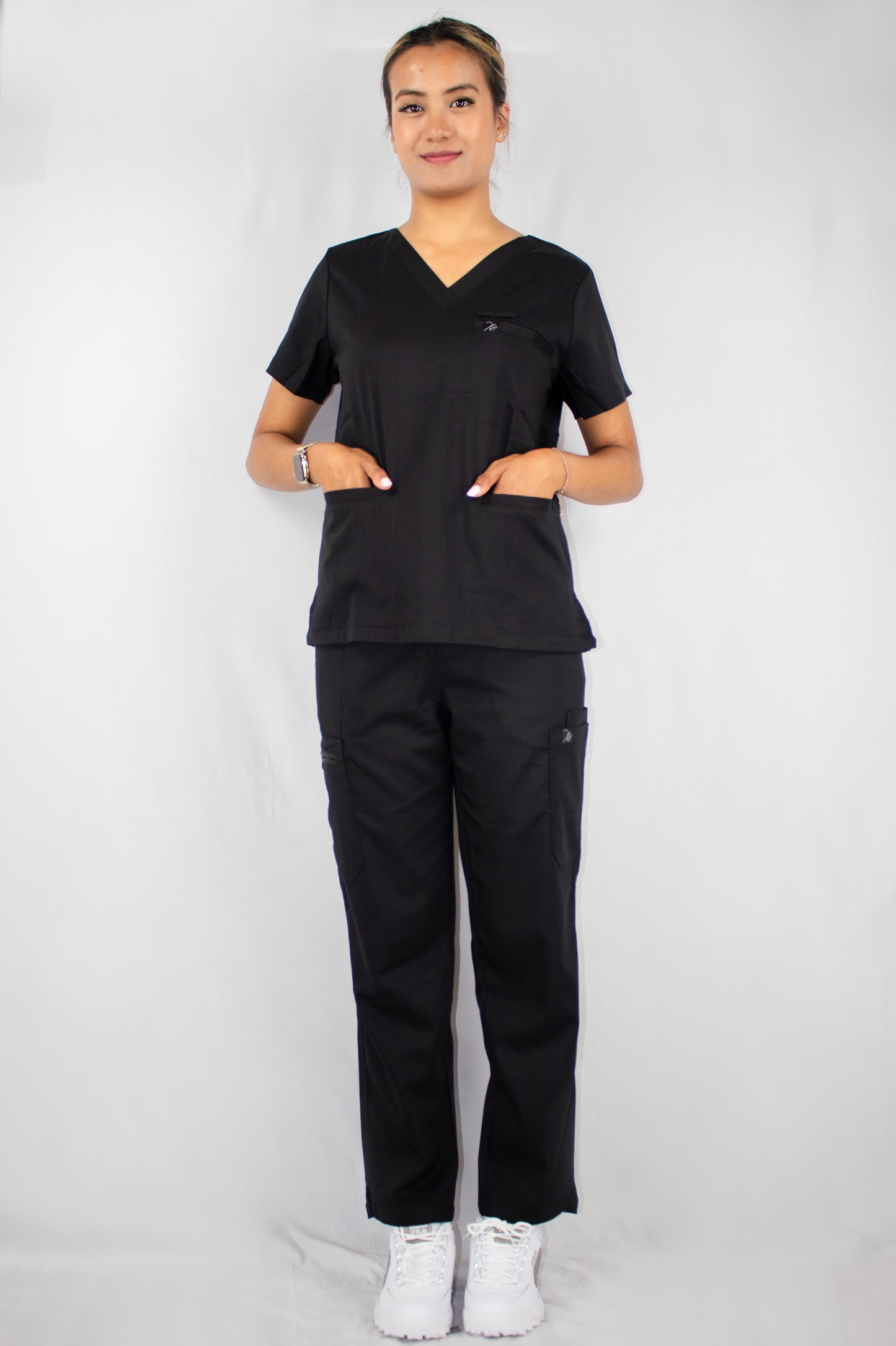 Black Velvet Scrub Set (Women)