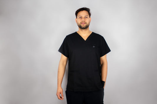 Black Velvet Scrub Set (Men)