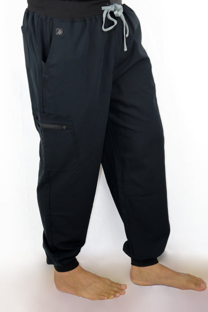 Black Velvet Scrub Pants Joggers (Unisex)