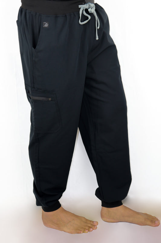 Black Velvet Scrub Pants Joggers (Unisex)